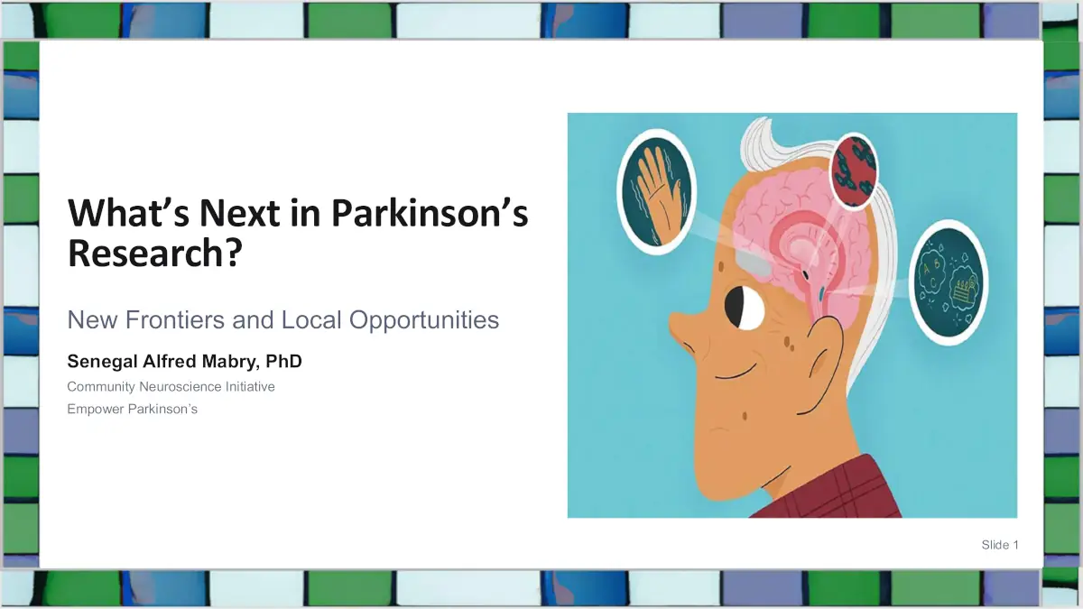 Whats Next in Parkinsons Research Mabry cover